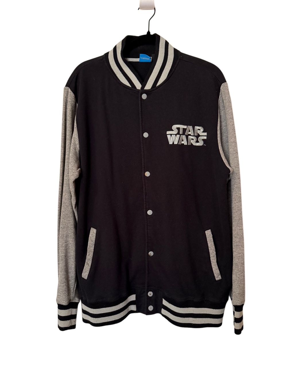 Star Wars Black and Gray Two-Tone Varsity Jacket